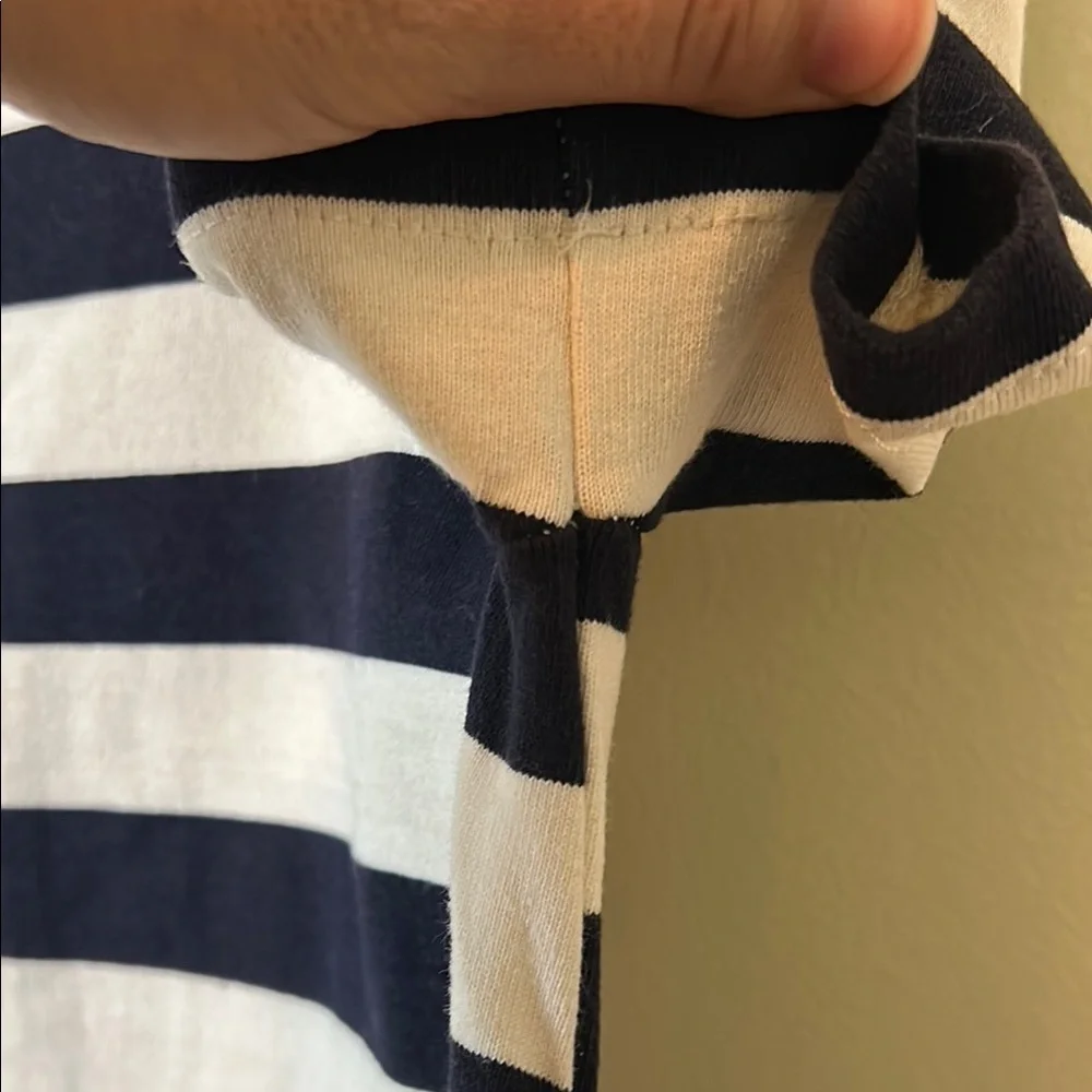 J. Crew Navy and White Stripe Mini Dress Size XS